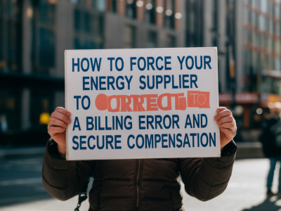 How to force your energy supplier to correct a billing error and secure compensation