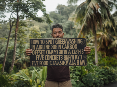 How to spot greenwashing in airline carbon offset claims when booking a flight: five concrete red flags and what to ask
