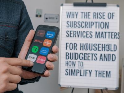 Why the rise of subscription services matters for household budgets and how to simplify them